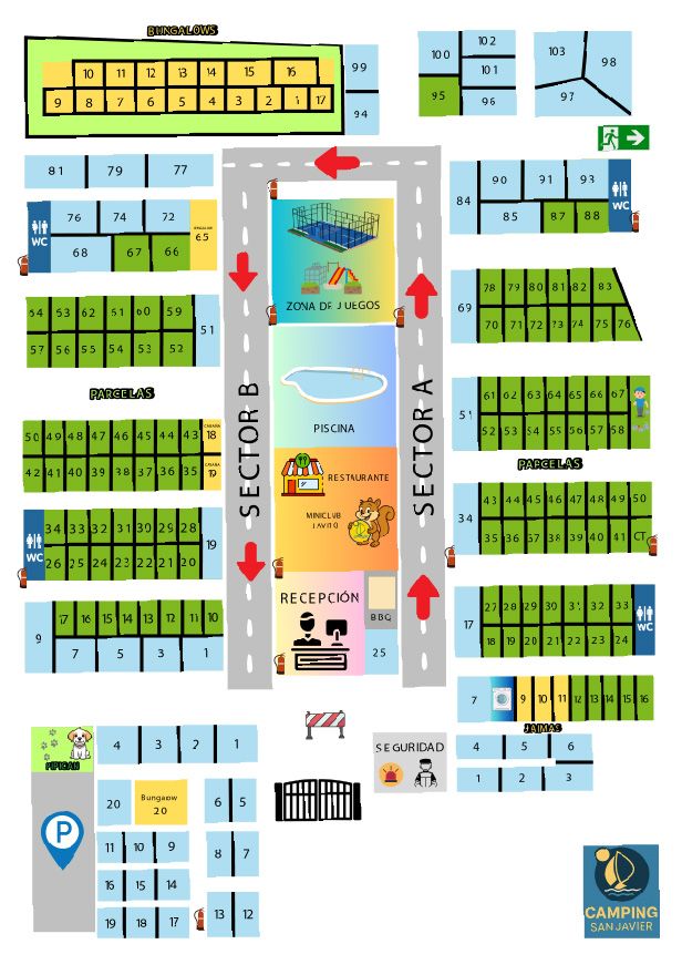 Mapa Camping